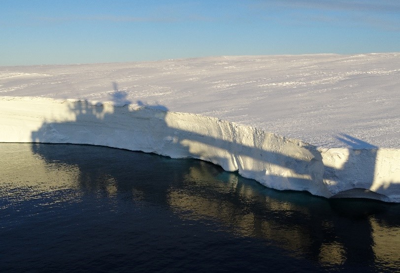 At the Antarctic ice edge